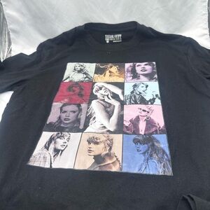 Taylor Swift Multicolor Graphic Tee Eras Tour 2023-24 with dates on back